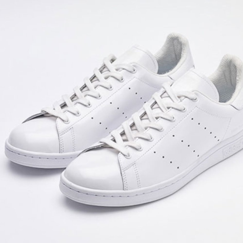 All White Adidas Stan Smith Sneakers